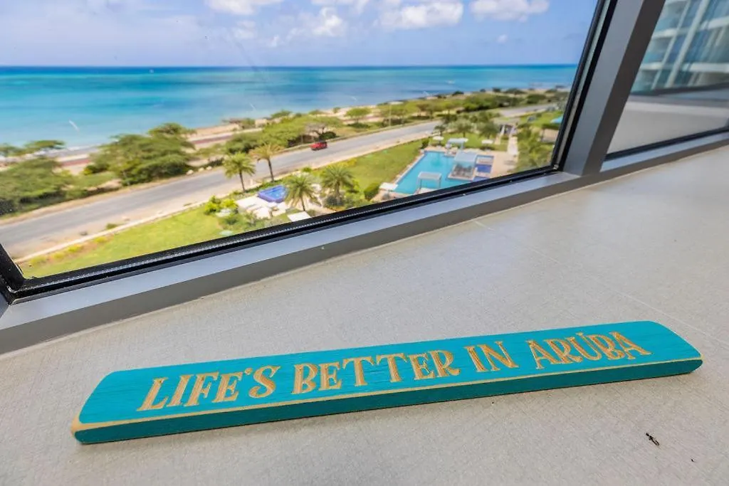 2Bs-Azure623 - Authors Beach Chic Ocean View Condo Palm Beach 0*,  Aruba
